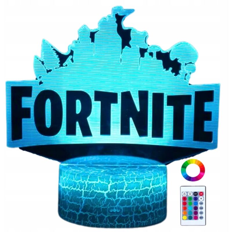 Fortnite Battle Royale LED-3D-Nachtlicht für Kinder + Fernbedienung
