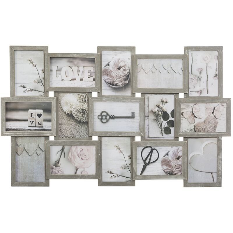 Atmosphera - Fotorahmen, Collage, 15 Stück, im Alter, weiße Farbe