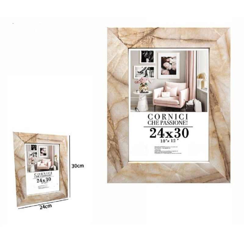 Trade Shop Traesio - Trade Shop - fotorahmen fotohalter gemälde leinwände poster 24 x 30 cm marmor-effekt modell 71665 -