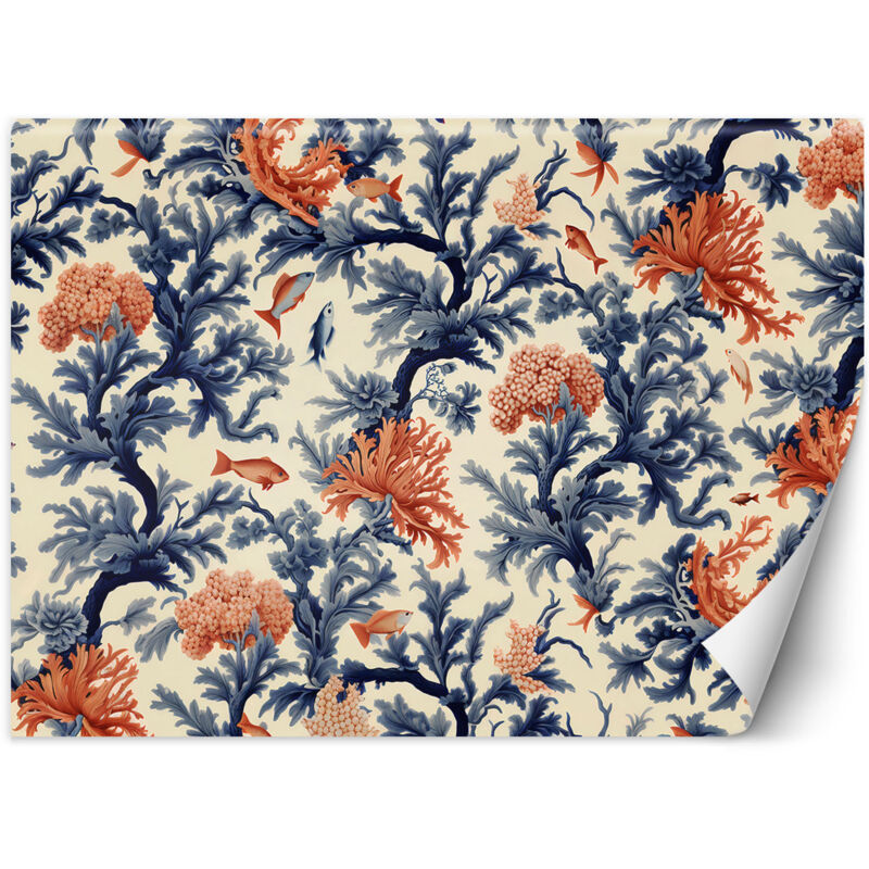 Fototapete Korallen und Fische 100x70 cm