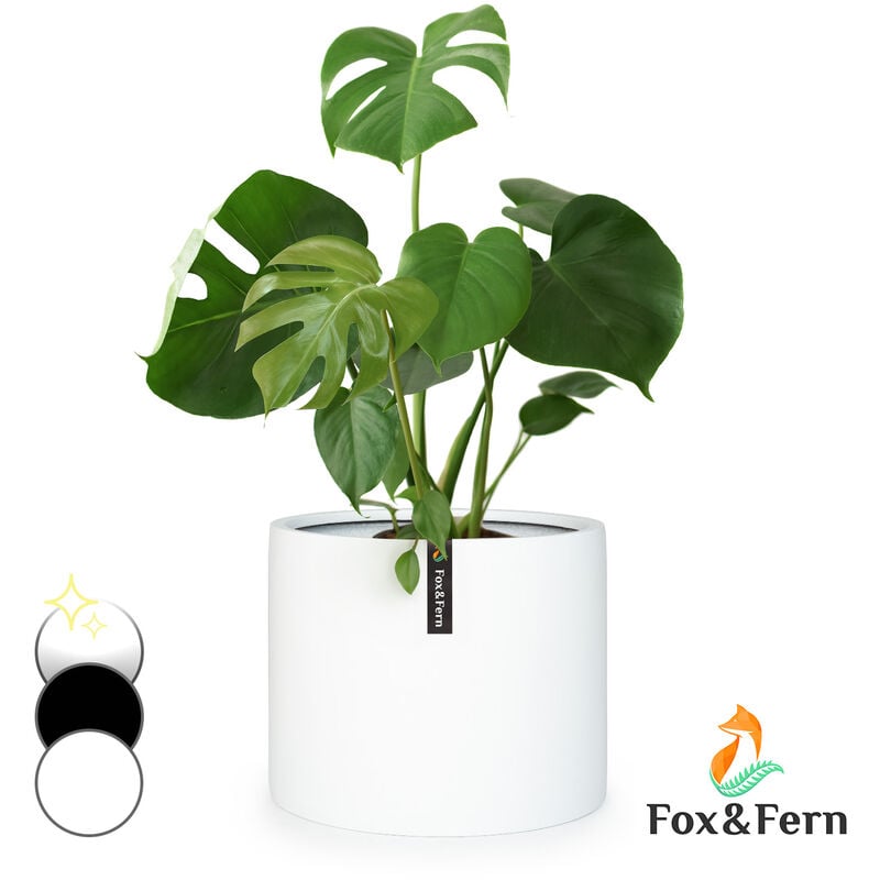 Fox & Fern Fox & Fern Blumentopf, Übertopf Groß, UV- und Frostbeständige Blumentöpfe, Blumentopf für Innen und Außen, Übertöpfe für Zimmerpflanzen,