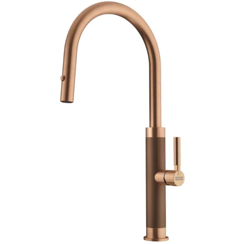 Mythos Masterpiece - Spültischarmatur fg 1554.505, mit herausziehbarer Brause, Kupfer 115.0711.557 - Franke