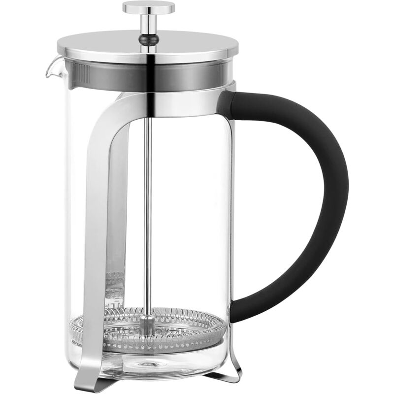 Französische Kaffeemaschine mit Filter 350 ml (12 Oz) Kaffeepresse, French-Press-Kaffeemaschine. Hochwertiges Borosilikatglas. Innenliegender