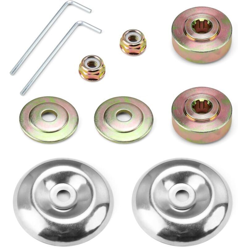 Freischneider Ersatzteile, 10 Stück Rasenmäher Teile und Zubehör, mit Druckplatte und Schutzabdeckung, Freischneider Ersatzteil, für Rasenmäher 0XBIT