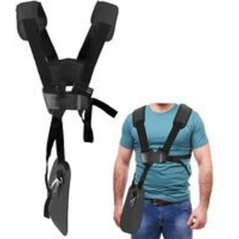Freischneider-Geschirr – Doppelter Schultergurt-Trimmer mit verstellbarem, robustem Nylongürtel, Freischneider-Geschirr für stihl fs, Km-Serie