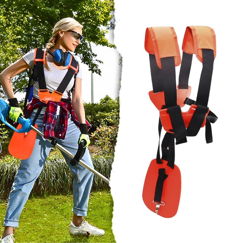 Freischneider-Gurt, Freischneider-Gurt, verstellbarer Rasenmäher-Gurt, ausgestattet mit Schulterpolstern, geeignet für Rasenmäher und Rasentrimmer