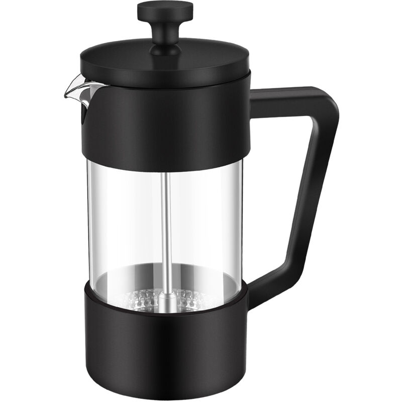 Tlily - French Kaffee- und Tee Kocher 12Oz, Eingedickte Borosilikat Glas Kaffee Presse Rostfrei SpüL Maschinen , Schwarz