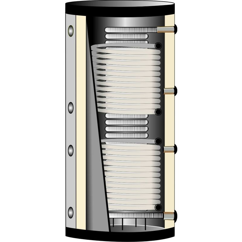 Ravensberger Solar - wt 2, 600 Liter, EcoDual-Hygienespeicher Warmwasserspeicher Kombispeicher Solarspeicher