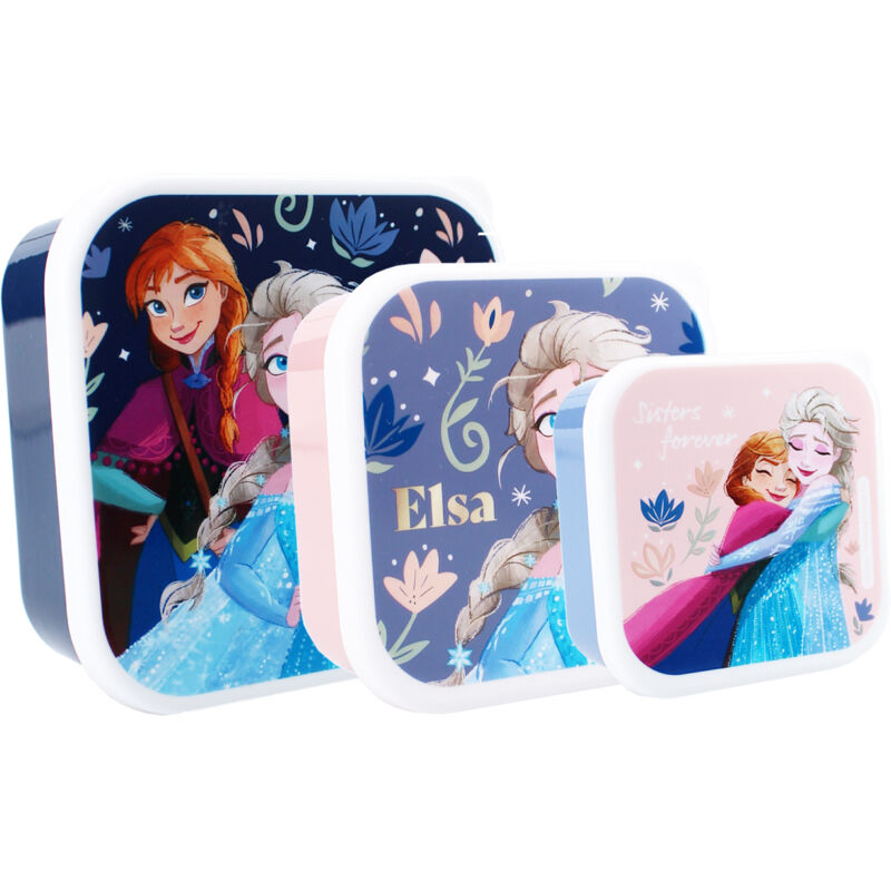 Disney Frozen - Frozen ii Snackbox – 3-in-1 Brotdose mit Anna & Elsa für Kinder