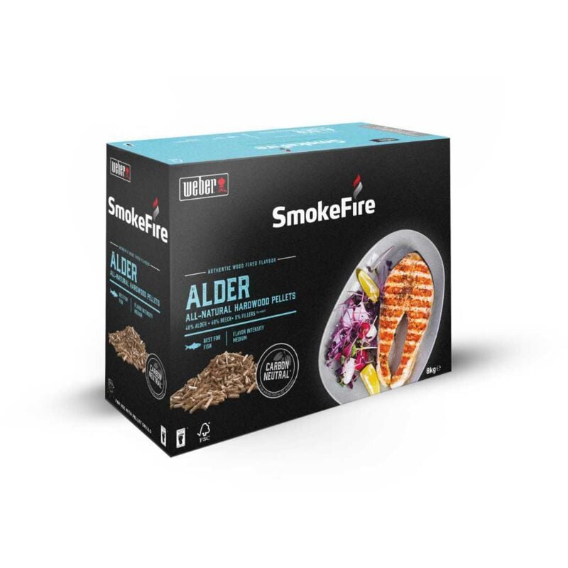 SmokeFire Holzpellets fsc Erle 8kg - Weber