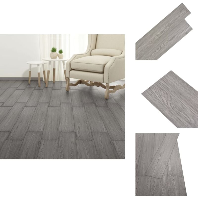 PVC-Fliesen Selbstklebend 2,51 m² 2 mm Dunkelgrau - pvc Fliesen - Vinyl Bodenbelag - Selbstklebender Bodenbelag - Wohnzimmer Dekoration - Küche Boden
