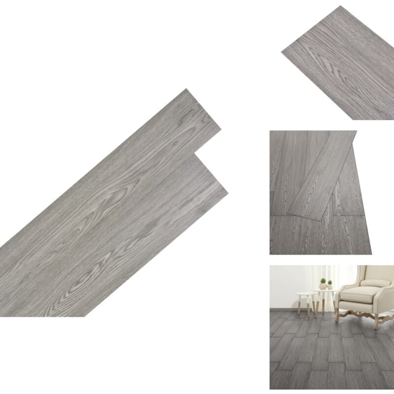 PVC-Fliesen Selbstklebend 5,02 m² 2 mm Dunkelgrau - PVC-Böden - Vinylboden - Selbstklebender Bodenbelag - Wohnzimmerboden - Küchenboden