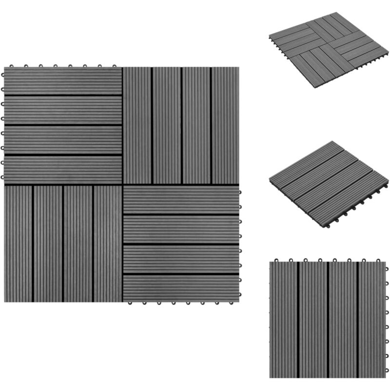 WPC Holz Terrassenfliese Bodenfliese Fliese - WPC Fliesen - Terrassendielen - Gartenfliesen - Balkonfliesen - Poolumrandung