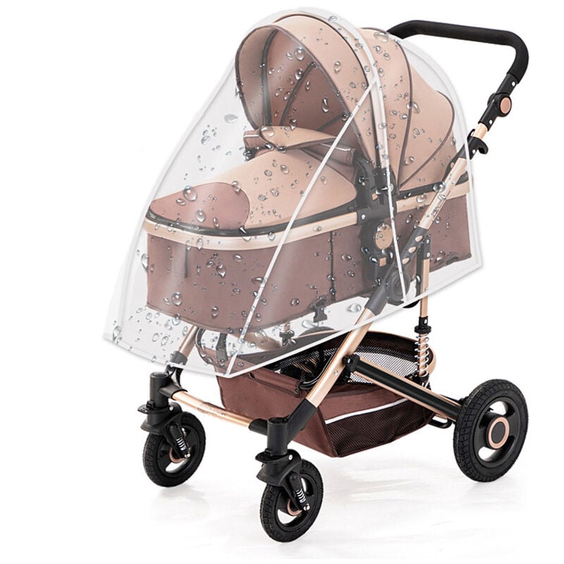 Universal Regenschutz für Kinderwagen, Universeller Komfort Regenschutz für alle Arten von Kinderwagen, Schutz vor Regen, Staubdicht und Wind, Gute
