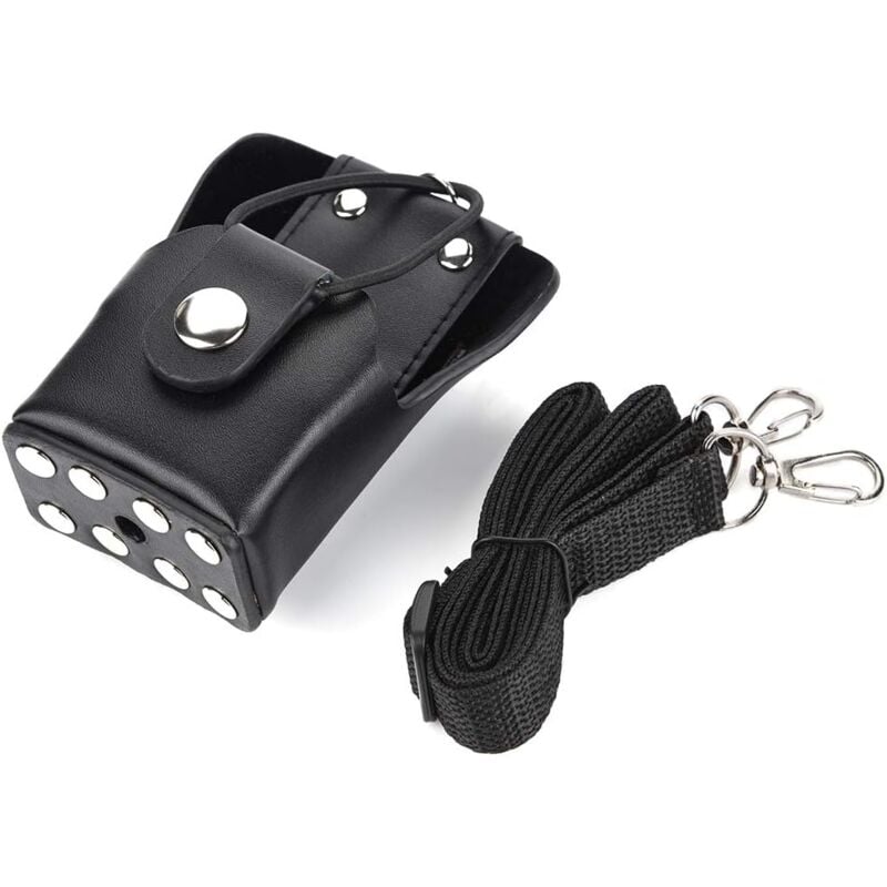 Memkey - Funkgerät-Tasche, Funkgerät-Halterung, Lederhülle für Motorola GP328plus/GP338plug/GP344/GP388 Walkie-Talkie-Funkgerät-Tasche, langlebig,