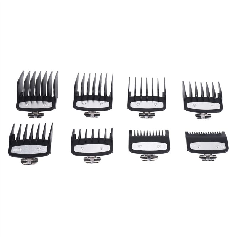 Für Haarschneider Führungskamm Schneidebegrenzungskämme 8-teiliges Set Standardschutz Anbringen von Teilen Zubehör für elektrische Haarschneider