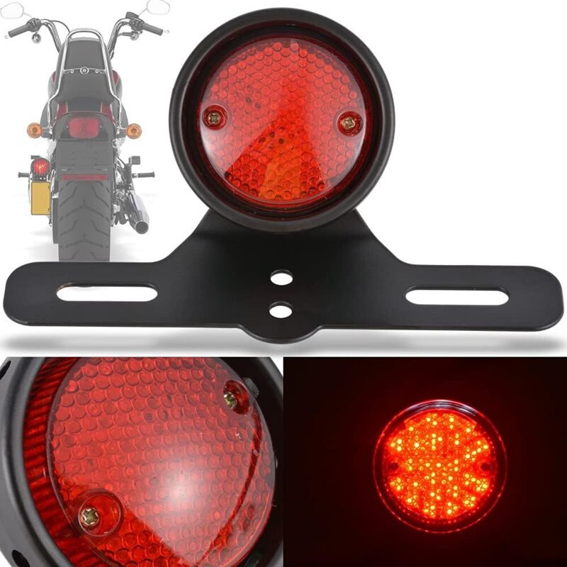 für Motorradbremslichter für Motorrad-LED-Rücklicht 125 clr Motorrad-Bremslicht, Rücklicht aus Aluminiumlegierung LED-Hinterradbremse Stopplicht