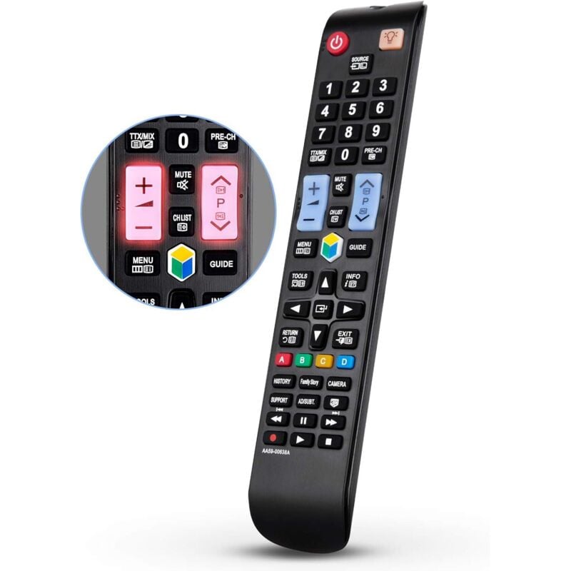Für Samsung Universalfernbedienung, Passend für Samsung Smart tv Fernbedienung, mit beleuchteten Tasten