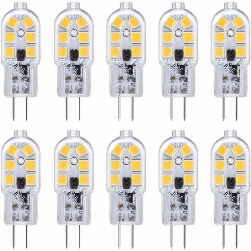 Aiperq - G4 LED-Lampe, G4 LED-Lampe 12 v 2 w Kaltweiß 6000 k, 200 lm, entspricht Halogen G4 Bi-Pin 10 w 20 w, LED-Lampe G4 12 v ac/dc für