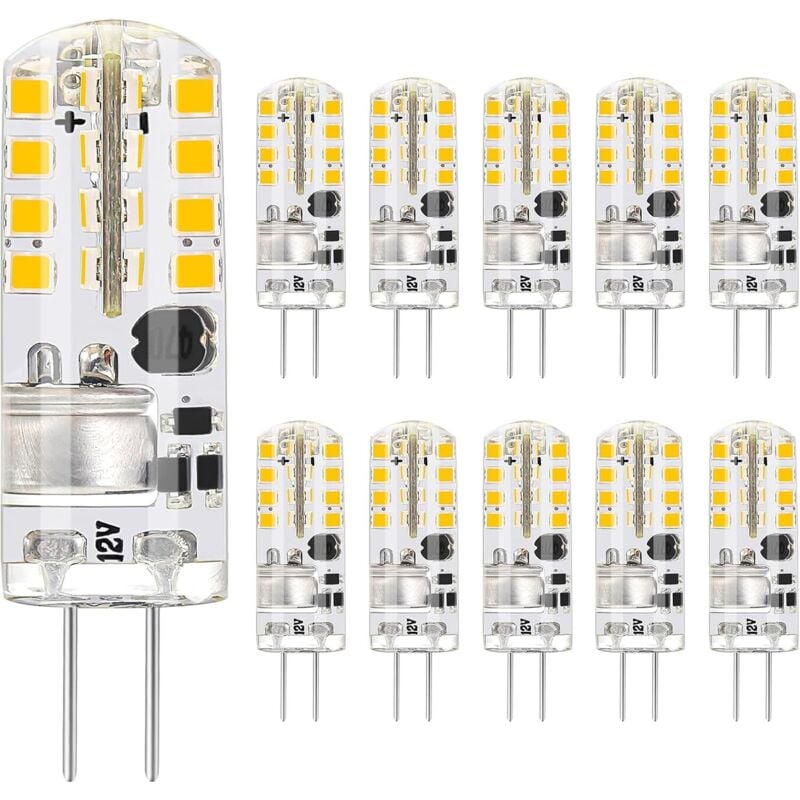 G4 LED-Lampen 12 V AC/DC, nicht dimmbar, 180 lm, natürliches Weiß 4000 K, energiesparende LED-Lampen ohne Flimmern, 1,6 W ersetzt 16 W Halogen, für