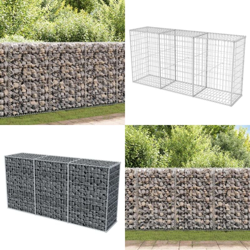 Vidaxl - Gabionenkorb Stahl 200×50×100 cm - Gabionenkorb - Stahltür - Gartenzaun - Begrenzungsmauer - Terrassenabtrennung - Home & Living