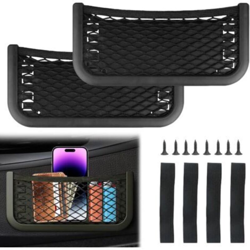 2 Wohnmobil-Aufbewahrungsnetze, Aufbewahrungsnetztaschen, Taschen-Organizer, geeignet für Fahrzeuge, Boote, Wohnmobile, Wohnwagen, Schränke und