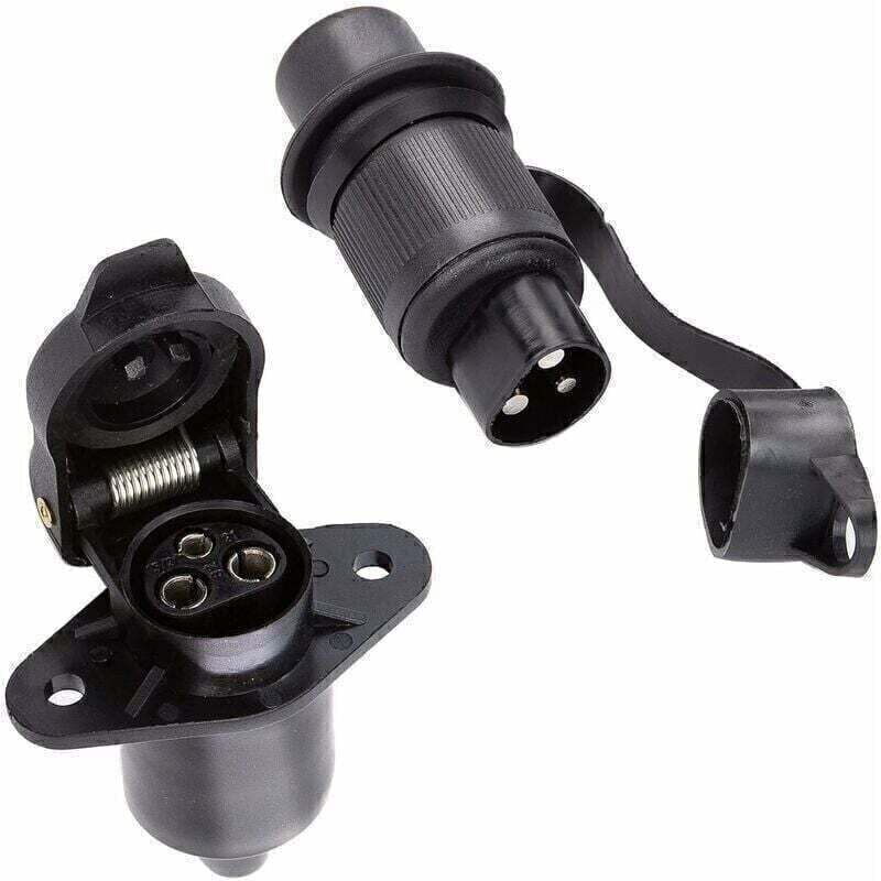 3-polige männliche landwirtschaftliche Steckdose und 3-polige weibliche landwirtschaftliche Steckdose, 12-V-3-polige Steckdose für