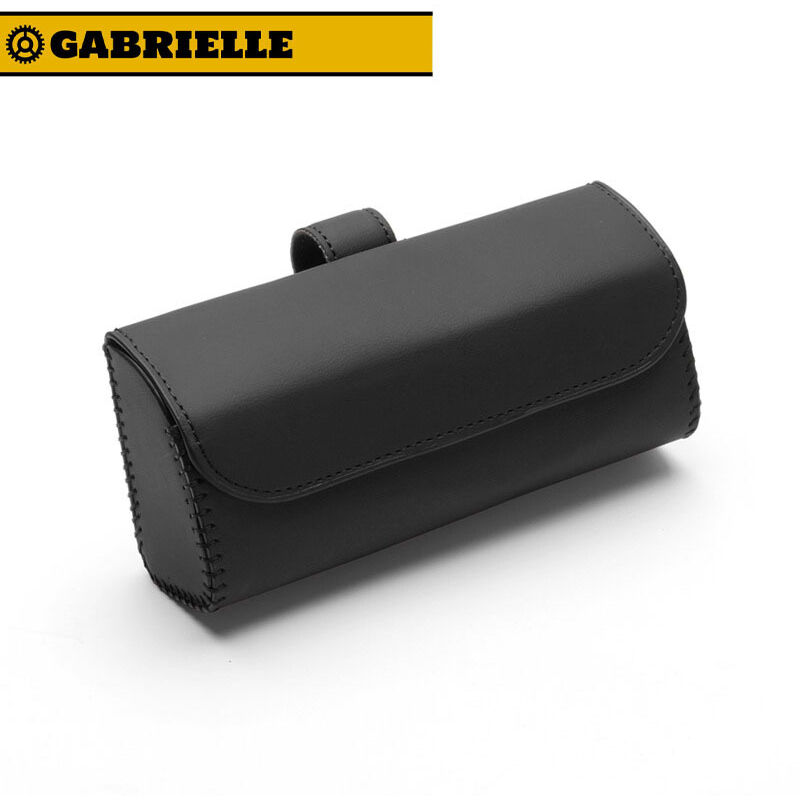 Gabrielle - Auto-Sonnenbrillen-Etui, multifunktionale Leder-Brillen-Aufbewahrungsbox, geeignet für Auto-Sonnenblenden-Brillen-Clip