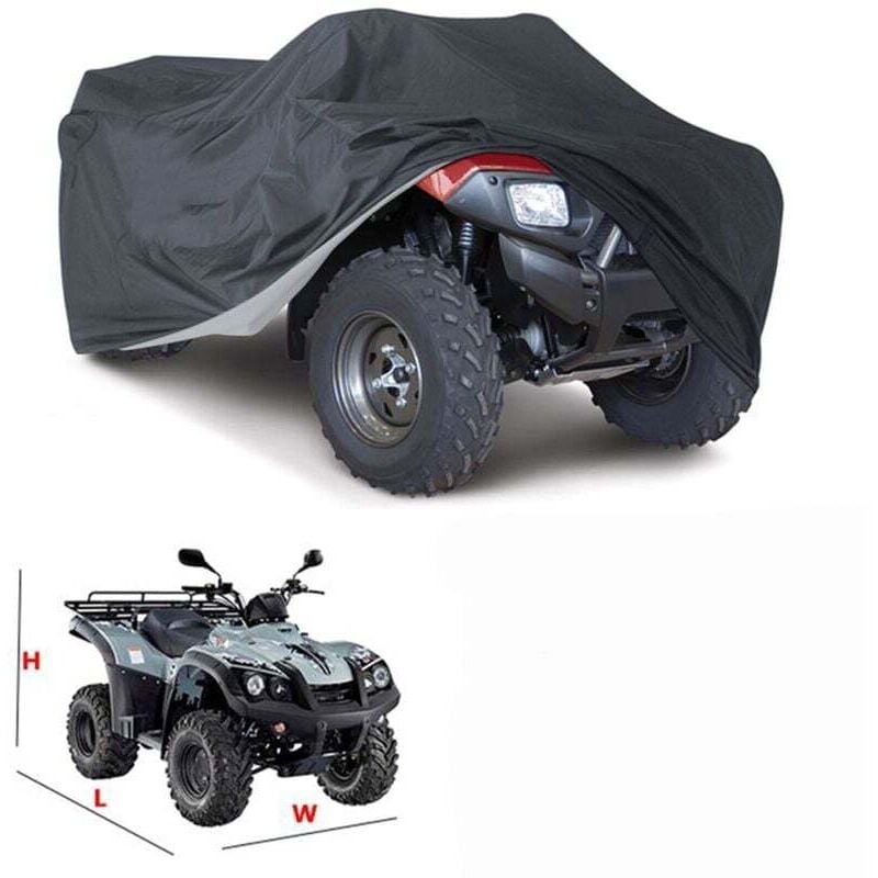 Gabrielle Outdoor-Schutzplane für atv, Motorrad, Quad, wasserdicht, UV-Schutz, Tarnung 1406691 cm, ATV-Quad-Abdeckung, schwere Abdeckung für