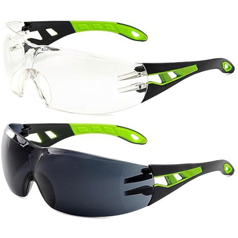 Gabrielle - Schutzbrille, Schutzbrille, leichte Schutzbrille für drinnen/draußen, Jagd, Sport, Schießen, Angeln, Sicherheit am Arbeitsplatz, 2er-Pack
