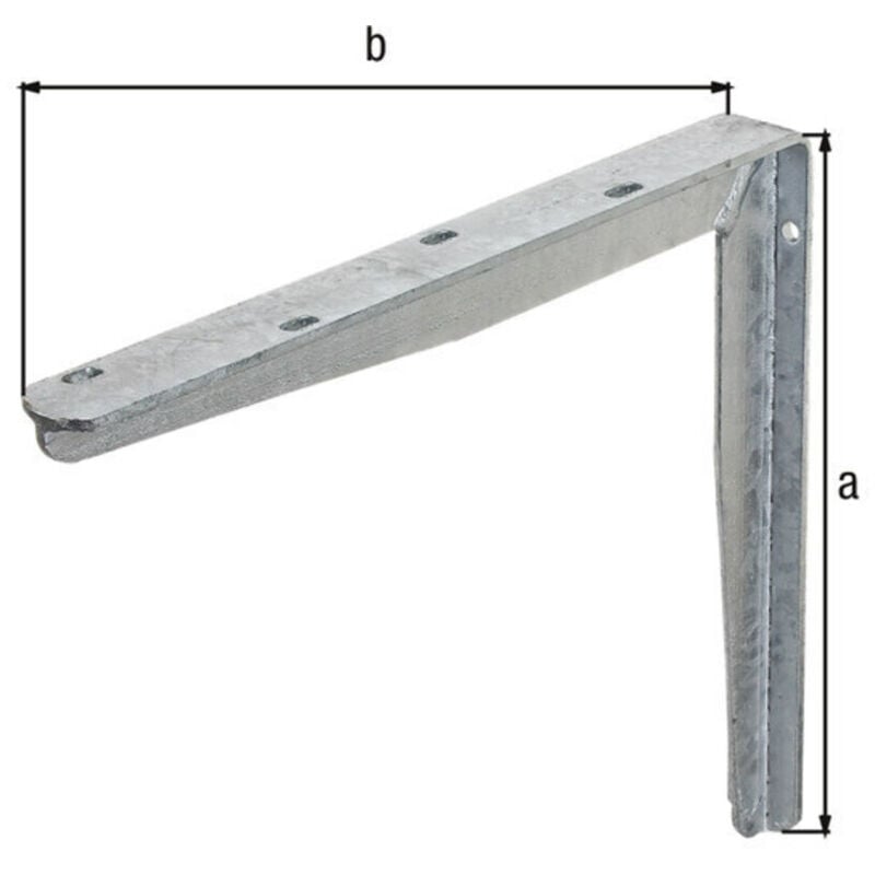 Konsole L.400mm H.300mm STA roh TZN Trgf.145kg GAH