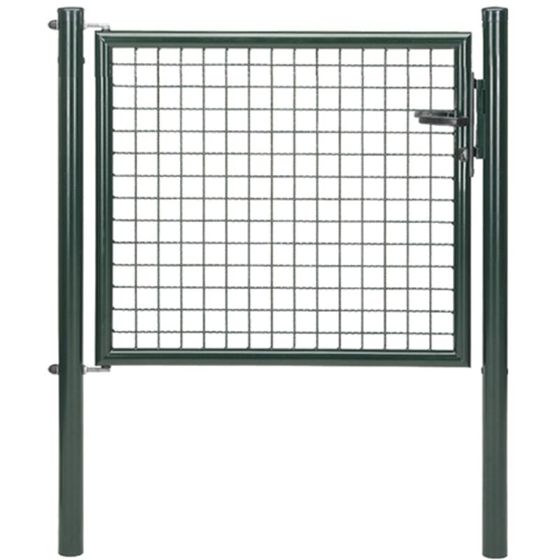 Alberts - Wellengitter-Einzeltor, zinkp.ant.met.Kst.b., b Mitte-Mitte Pf.1000mmH750mm