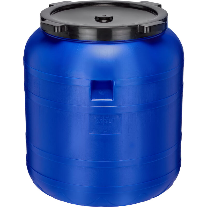 Garronda 150 Liter Weithalsfass BPA-frei Futtertonne Fass Universalfass Lebensmittel Fass Regenfass für Garten Regentonne mit Deckel Regenwassertonne