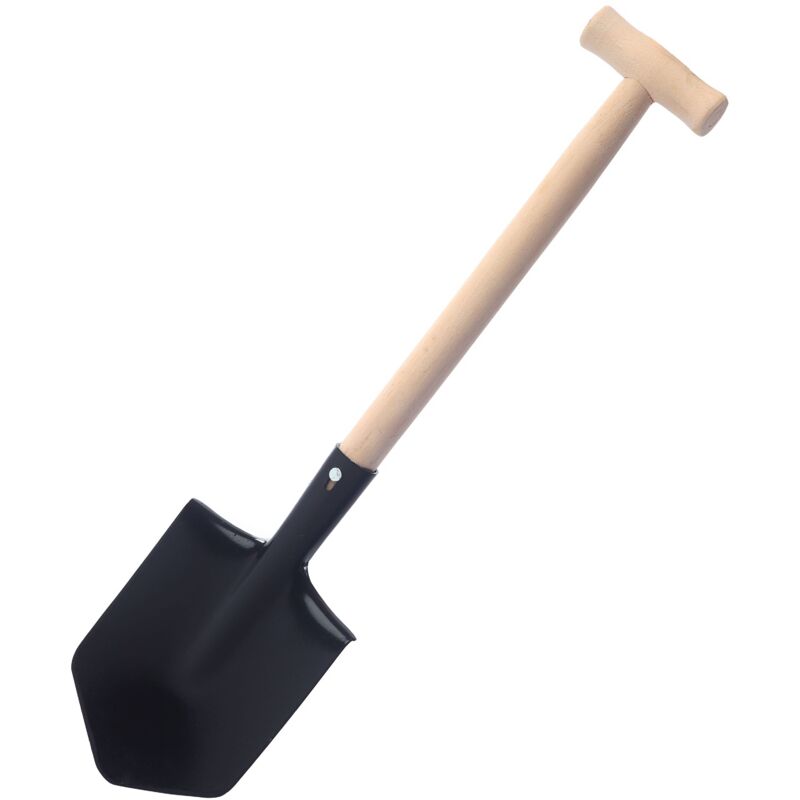Garronda Garronda Spaten Garten nützliches Garten Zubehör für Pflanzen und Gartenarbeit Länge: 62 cm GD-0001 (Schaufel aus Metall mit Holzstiel)
