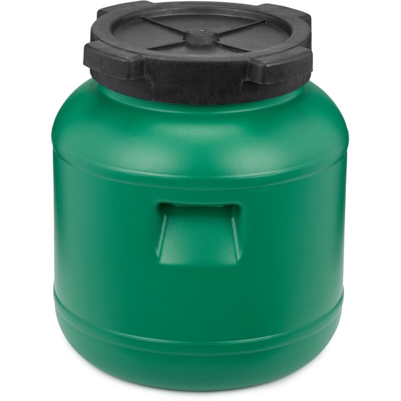 Garronda Weithalsfass 10 Liter Futtertonne mit Deckel ohne Dichtung– BPA-freier HDPE Futterbehälter für Wasser, Lagerung, Tierfutter, Sauerkraut und