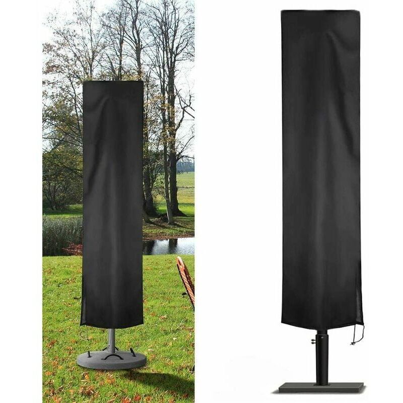 Garten-Sonnenschirm-Abdeckung aus 210D wasserdichtem Oxford, Garten-Sonnenschirm-Abdeckung, UV-/Staub-/Regen-/Wind-Offset-Sonnenschirm-Schutzhülle