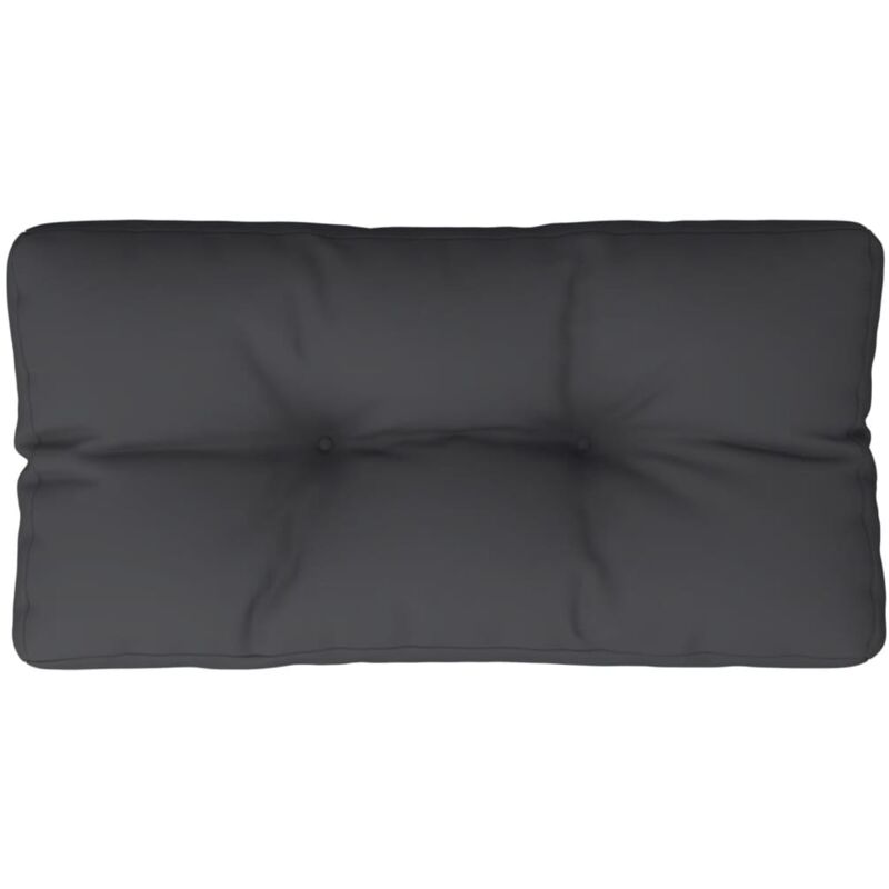 Palettenkissen Schwarz 70x40x12 cm Stoff vidaXL