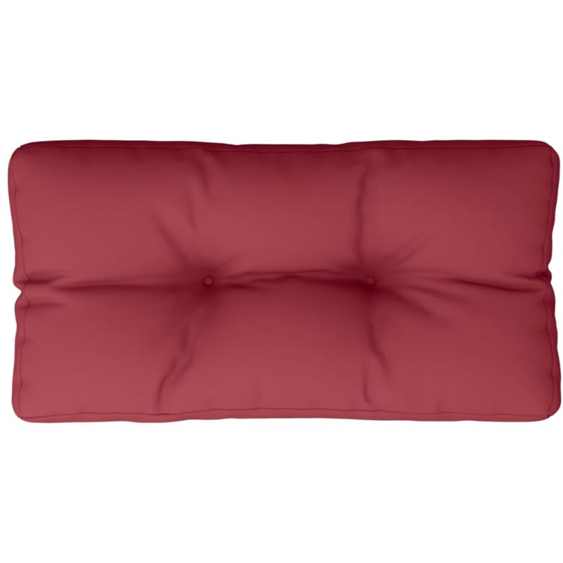 Palettenkissen Weinrot 80x40x12 cm Stoff vidaXL