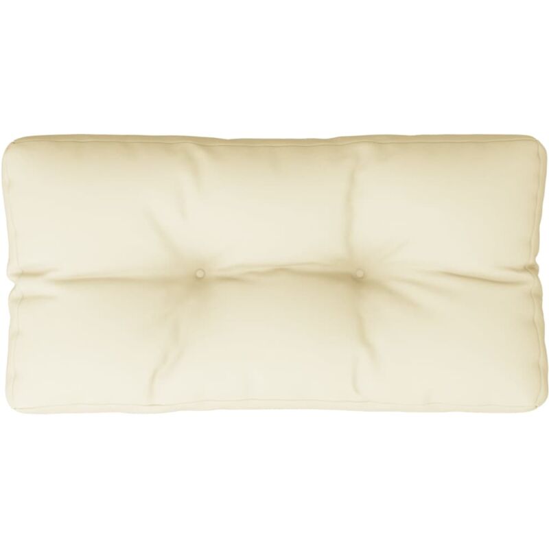 vidaXL Palettenkissen Creme 80x40x12 cm Stoff