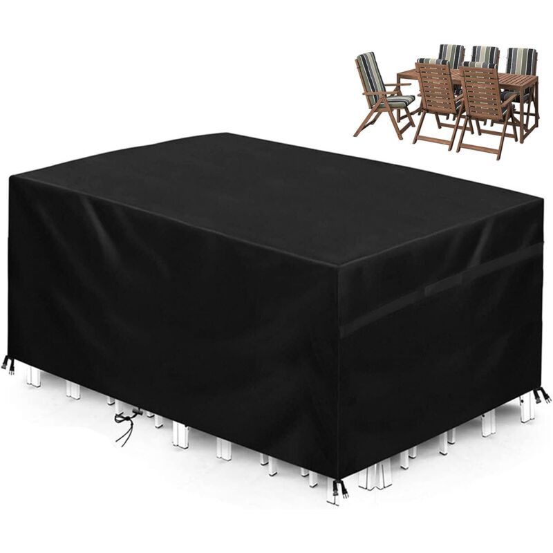 Gartenmöbel Abdeckung,420D Oxford Abdeckplane Gartenmöbel, Wasserdicht, Winterfest, UV-Schutz, Gartenmöbel Schutzhülle (200X 147 X 71 cm)