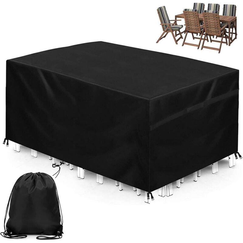 KZQ - Gartenmöbel-Abdeckung 200 x 100 x 75 cm, 420D Oxford-Gewebe, wasserdichte Gartenmöbel-Abdeckung für den Außenbereich, Gartenmöbel-Abdeckung für