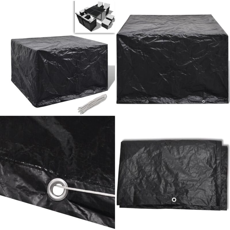 Vidaxl - Gartenmöbel-Abdeckung 8 Ösen 113x113x73 cm - Gartenmöbel Abdeckung - Gartenmöbel Schutzhülle - Gartenmöbel Abdeckplane - Gartenmöbel