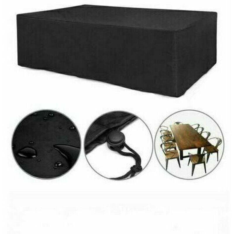 Gartenmöbel-Abdeckung, strapazierfähiges 420D-Oxford-Gewebe, Schutzhülle für Gartenmöbel, wasserdicht, UV-beständig, für den Außenbereich (200 x 140