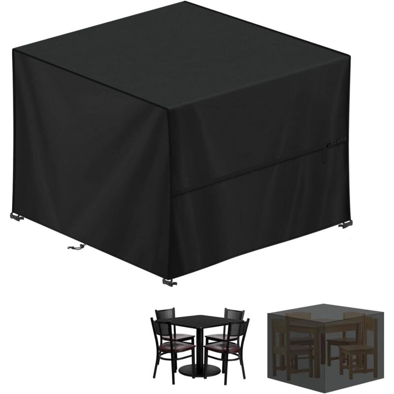 Gartenmöbel Abdeckung Wasserdicht Outdoor Tischabdeckung Winterfest Abdeckplane Gartenmöbel, 420D Oxford Tisch Abdeckhaube Schutzhülle für