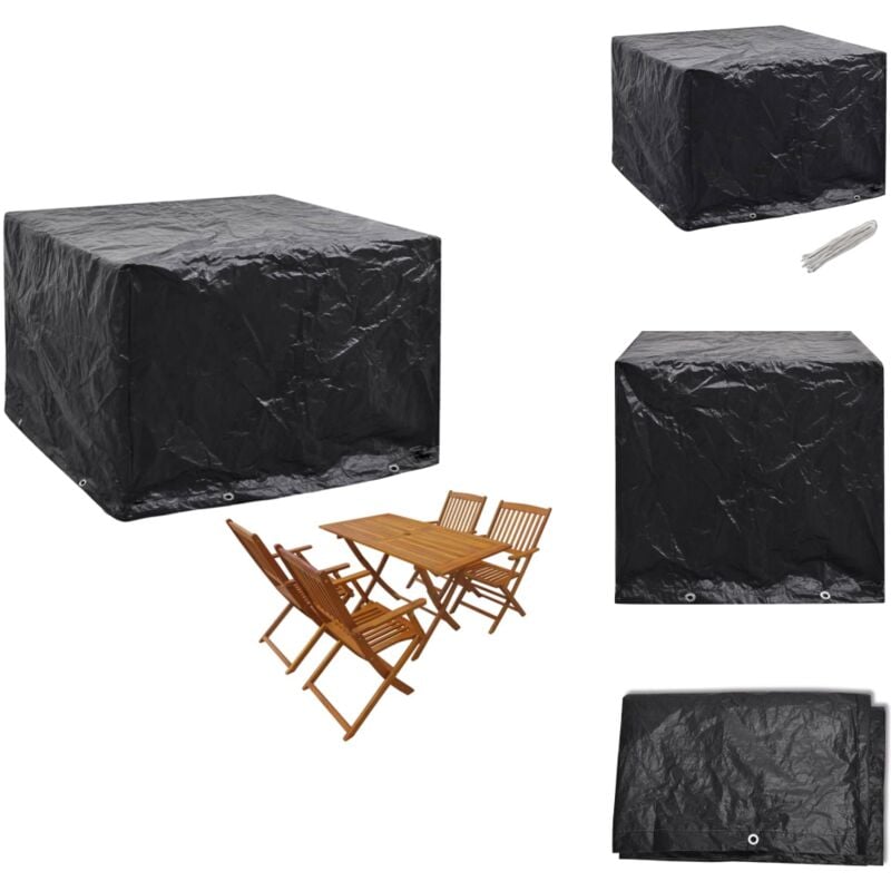 Gartenmöbel-Abdeckung 8 Ösen 122x112x98 cm - Gartenmöbelschutzhülle - Gartendecke - Möbelüberdachung - Wetterfeste Überdachung - Gartenmöbel Abdecken