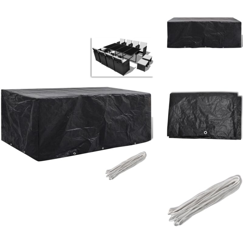 Vidaxl - Gartenmöbel-Abdeckung 8 Ösen 229x113x73 cm - Gartenmöbelschutzhülle - Rattan Möbel Abdecken - Gartenmöbel Abzudecken - Wetterfest