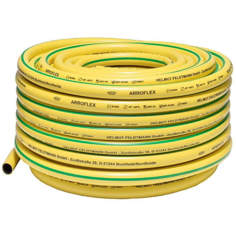 Stabilo Befestigungstechnik - Gartenschlauch 1/2 Zoll 25m 13mm 3-lagig Wasserschlauch gelb