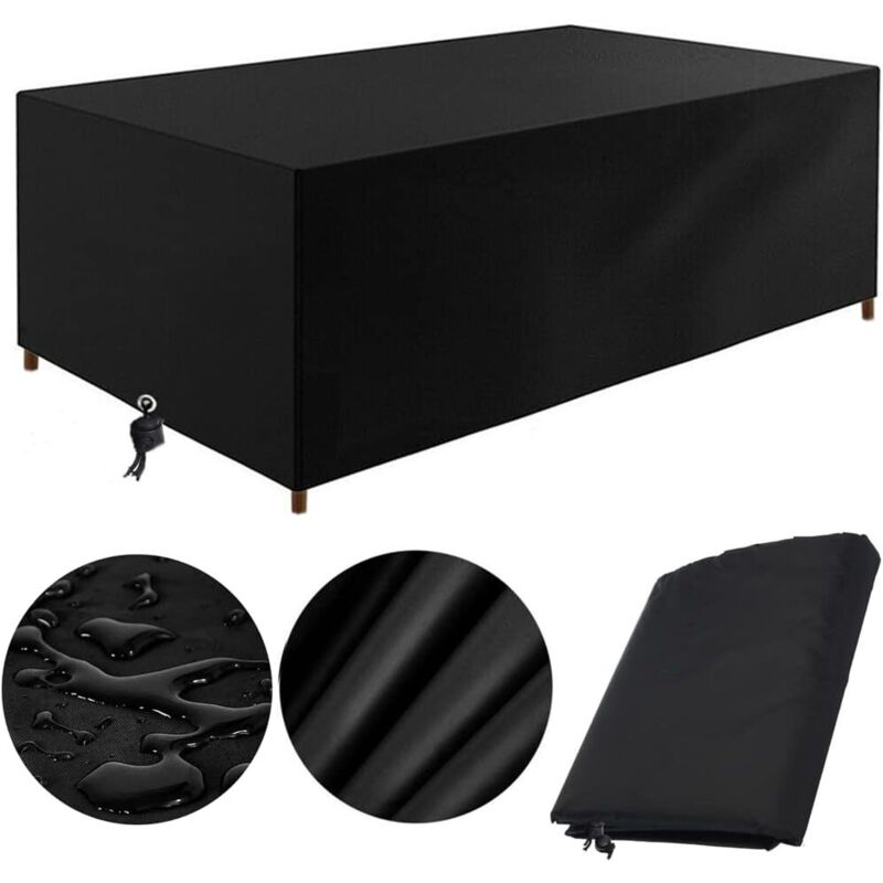 Gartentisch Abdeckung 100x100x85CM, Abdeckplane für Gartenmöbel 100x100x85CM Schutzhülle Gartentisch Schutzhülle Gartenmöbel Abdeckhaube Rechteckige