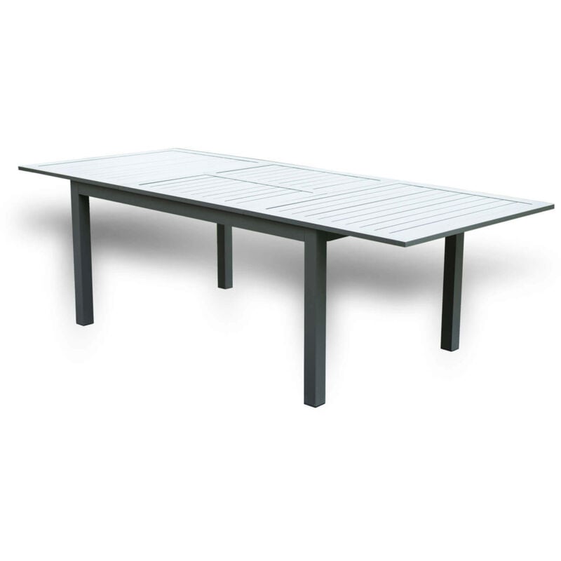 Gartentisch ausziehbar casa - 160/240 x 100 cm Lounge Gartenmöbel Gartenmöbel Kunststoff - Home Deluxe