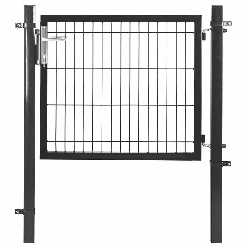 Estexo - Gartentür Gartentor Zauntür Hoftür Gartenpforte Gartenzaun 80cm anthrazit